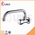 China supplier brass chrome wall mounted bib taps kitchen sink faucets